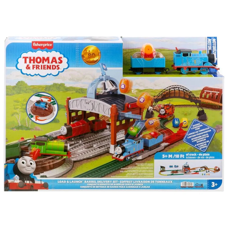 Centro di Consegna Barili Thomas & Friends – Set Motorizzato - Fisher Price | 56cm x 10cm x 38cm