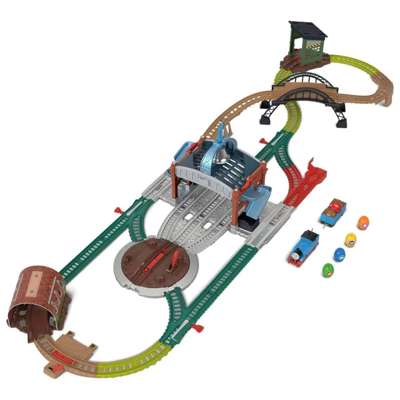 Centro di Consegna Barili Thomas & Friends – Set Motorizzato - Fisher Price | 56cm x 10cm x 38cm