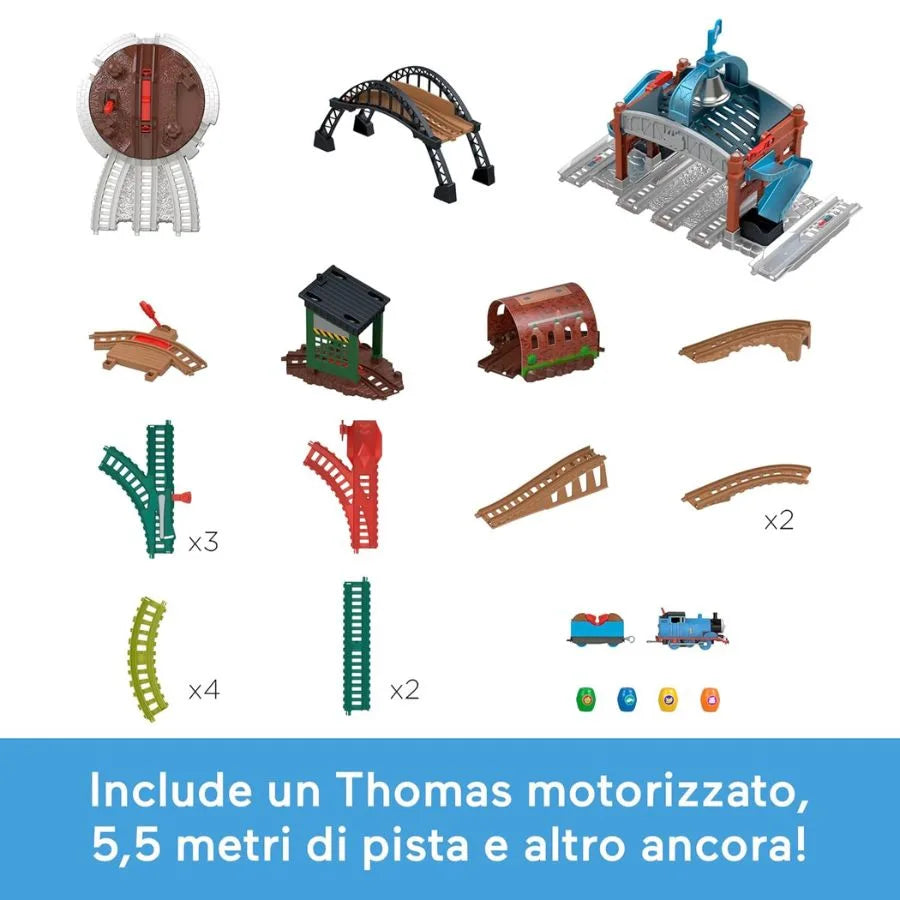 Centro di Consegna Barili Thomas & Friends – Set Motorizzato - Fisher Price | 56cm x 10cm x 38cm
