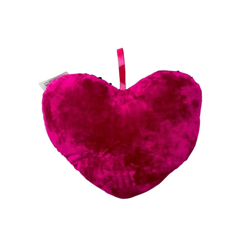 Cuore fucsia con paillettes 28cm - Golden Hill | 28cm 10cm 24cm