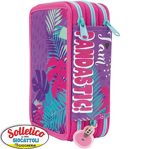 Astuccio 3 Zip Pandastic - GoPop: Il compagno di avventure perfetto per la tua scuola!