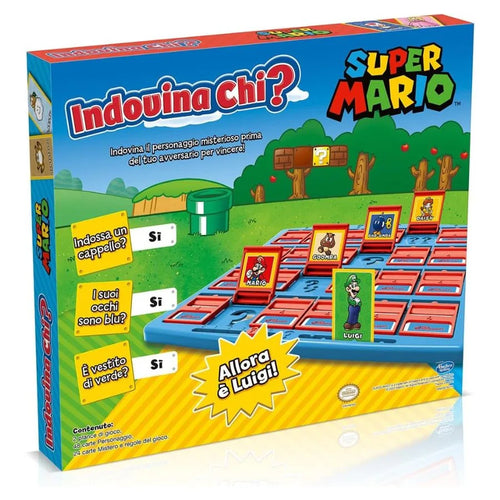 Indovina Chi? Super Mario - Italiano – Winning Moves | 30,5cm x 4cm x 26,5cm