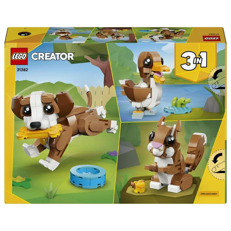 LEGO Cagnolino Giocoso – LEGO Creator 3 in 1 Adorabili Animali | 26cm x 19cm x 6cm