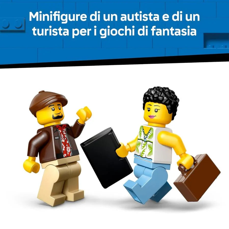 LEGO City Taxi Giallo 60487 – Set Auto con 2 Minifigure - LEGO | 19cm x 14cm x 4,5cm