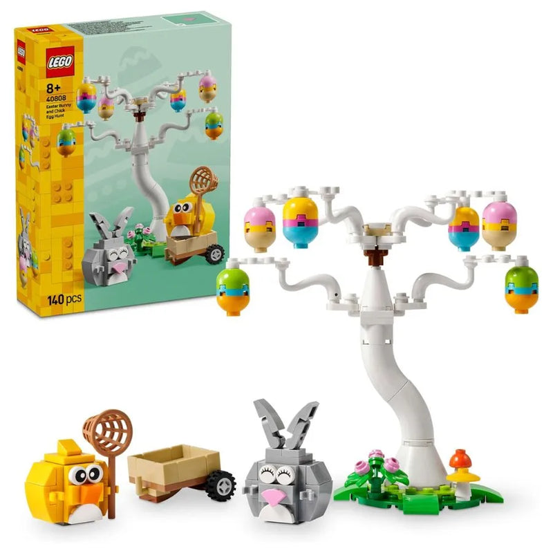 LEGO Coniglietto Pasquale e Caccia alle Uova – Giocattolo di Pasqua con Animali – LEGO 40808 | 14cm x 19cm x 5cm