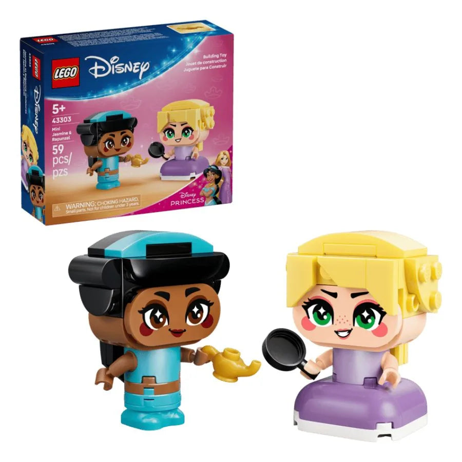 LEGO Mini Jasmine e Rapunzel – LEGO Disney 43303 | 14cm x 4,5cm x 12cm