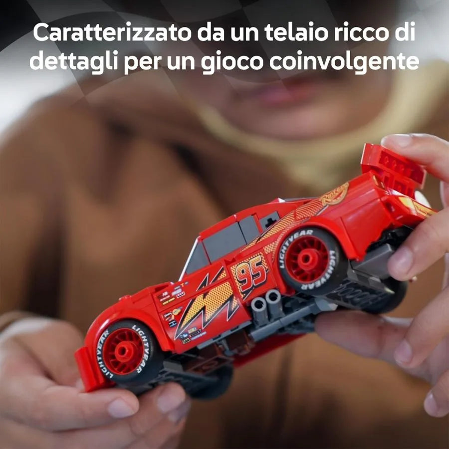 LEGO Saetta McQueen - Linea Speed Champions - Disney Pixar Cars – 77255 | 26cm x 14cm x 6cm