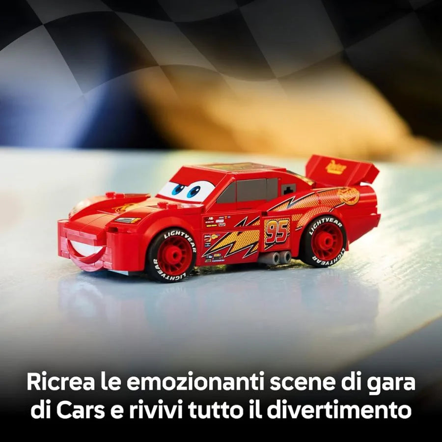 LEGO Saetta McQueen - Linea Speed Champions - Disney Pixar Cars – 77255 | 26cm x 14cm x 6cm