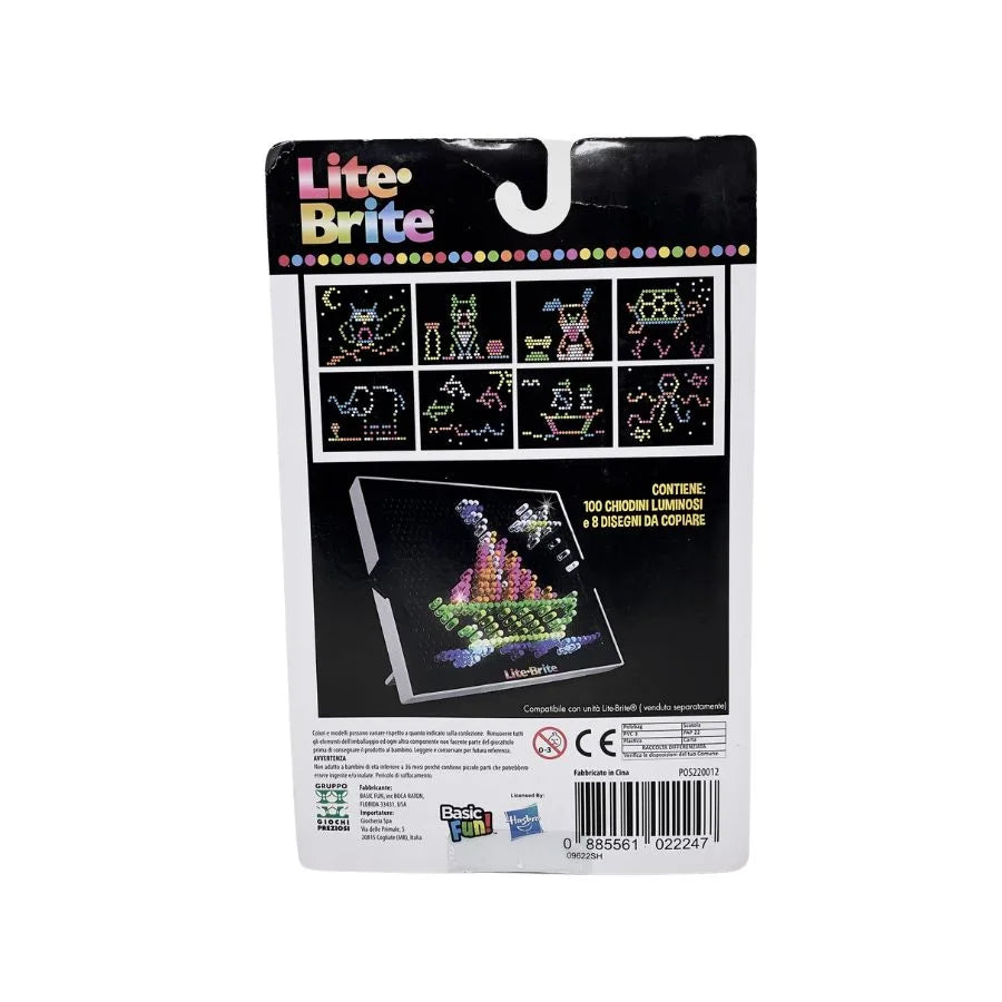 Lite Brite 100 Chiodini Luminosi – Giocheria | 13cm x 4cm x 20cm