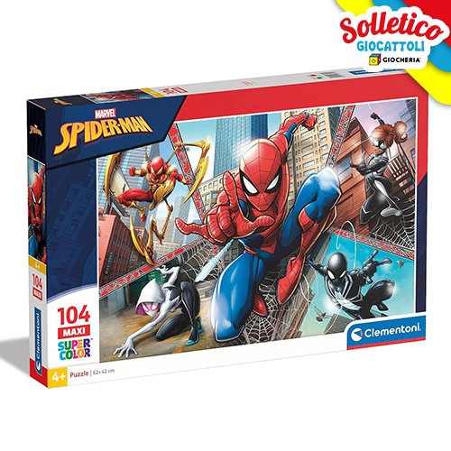 Puzzle (Super Color - 104 Pezzi) - Marvel Spider-man: Clementoni
