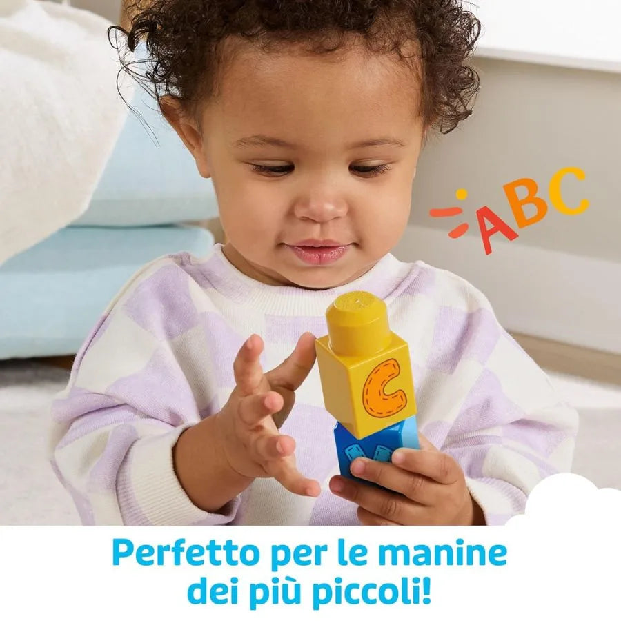 Mega Bloks Treno Alfabeto - Gioco Educativo 1+ - Fisher Price | 36cm x 9cm x 30cm