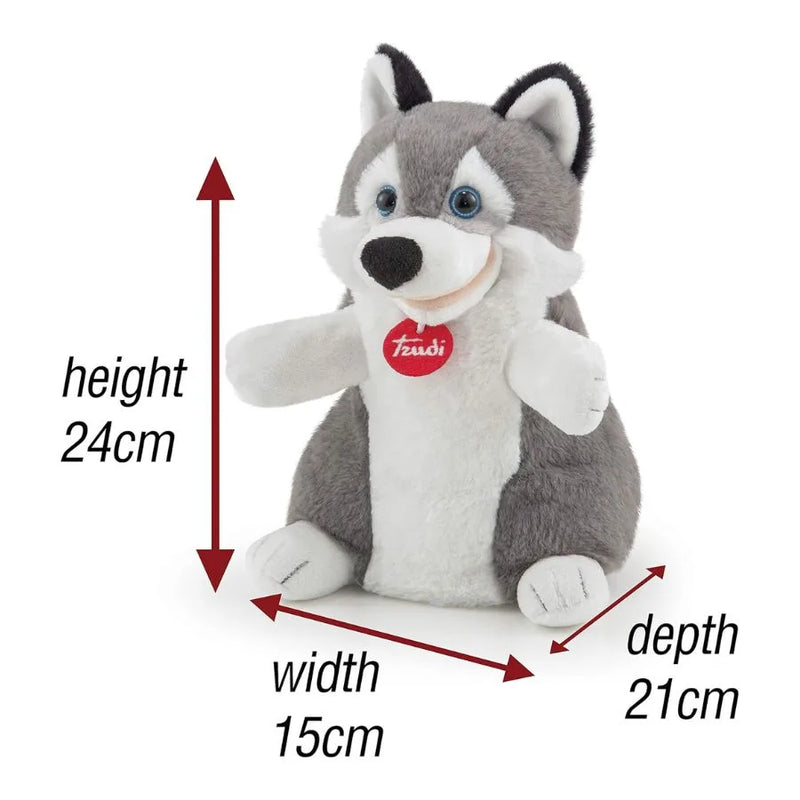 Peluche Marionetta Husky – Trudi | 15cm x 21cm x 24cm