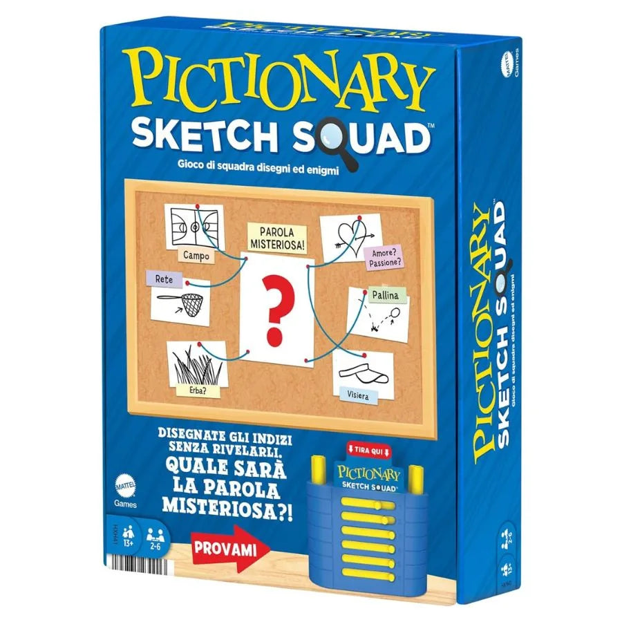Pictionary Sketch Squad – Gioco da tavolo - Mattel Games | 20cm x 6cm x 27cm