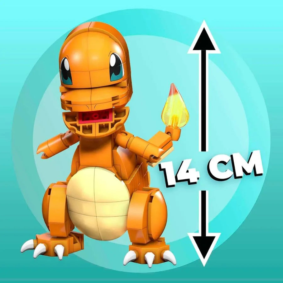 Pokémon Charmander Assemblabile – Set Costruzioni 180 pezzi - MEGA | 26cm x 5cm x 26cm