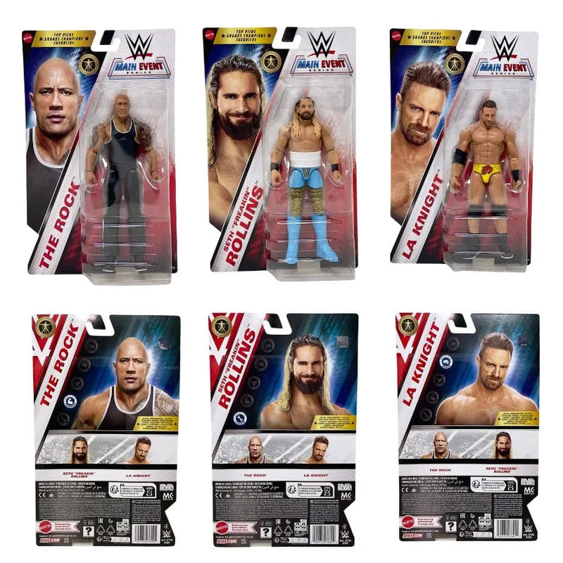 WWE Top Picks Main Event Series – Mattel | 7cm x 3cm x 17cm