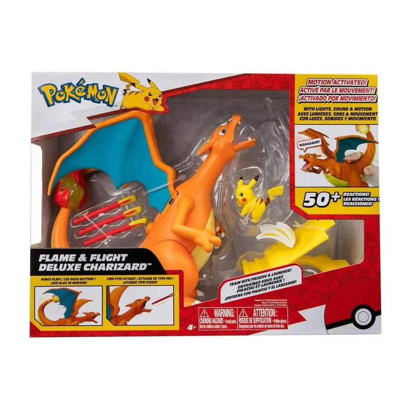 Deluxe Charizard Flame & Flight - Pokémon - Jazwares | 30cm x 11cm x 23cm
