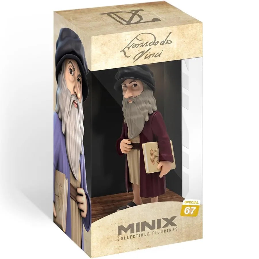 Leonardo da Vinci Figura da Collezione MINIX | 5cm x 3cm x 12cm