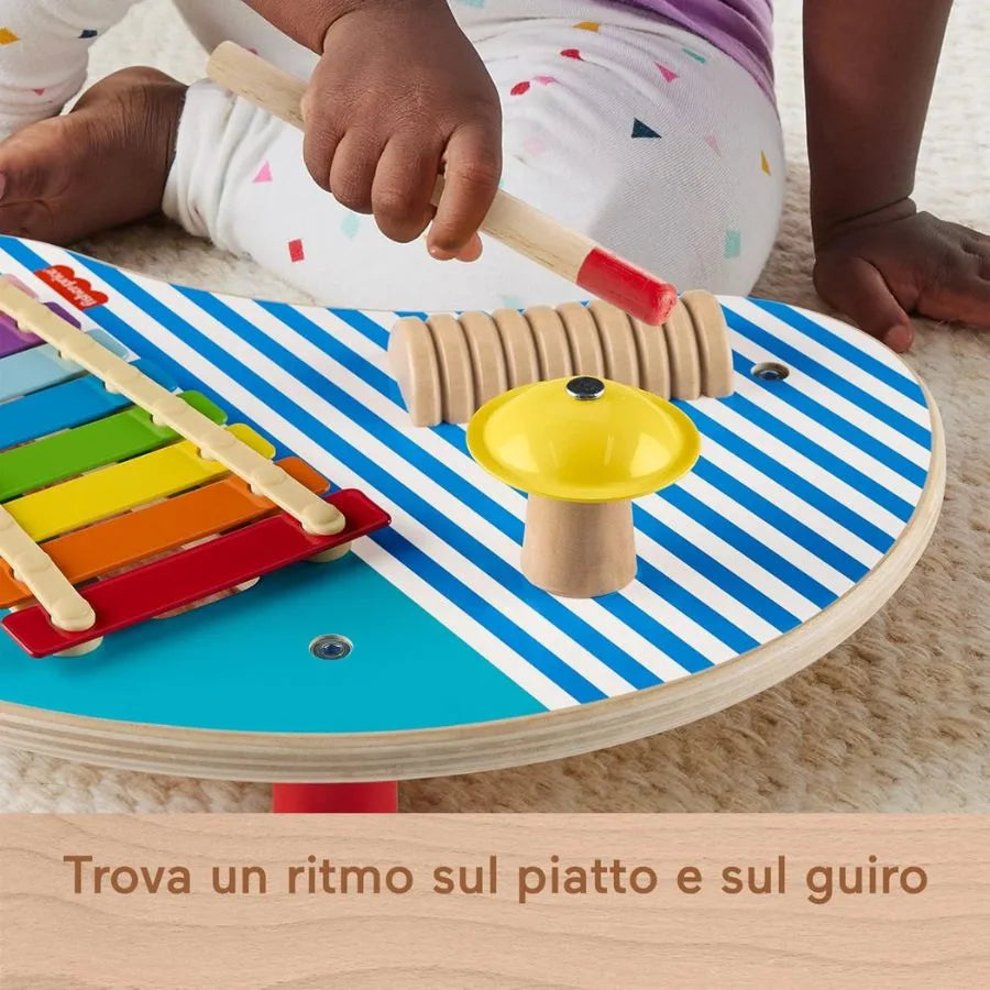 Tavolino Musicale in Legno – Giocattolo musicale educativo - Fisher Price | 35cm x 10cm x 24cm