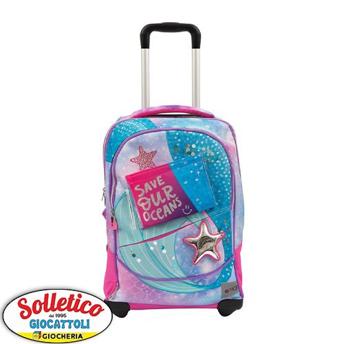 Zaino Trolley Scuola Sirenetta - GoPop: Magia e Funzionalità