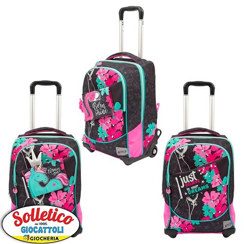 Zaino Trolley Scuola - Flamingo Go Pop: Design e Comfort per Ragazzi
