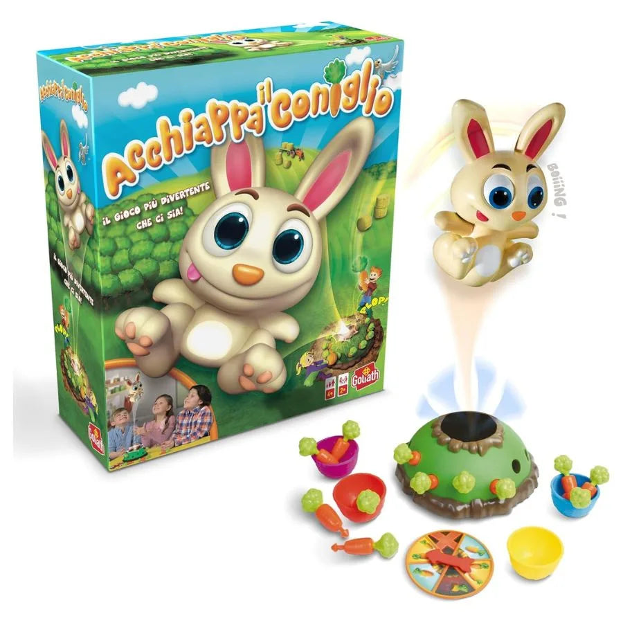 Acchiappa il Coniglio – Gioco da Tavolo per Bambini - Goliath | 12,5cm x 6cm x 23cm