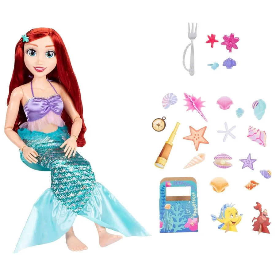 Disney Princess Ariel – Bambola Playdate  - Disney | 26,7cm x 16,5cm x 86,3cm