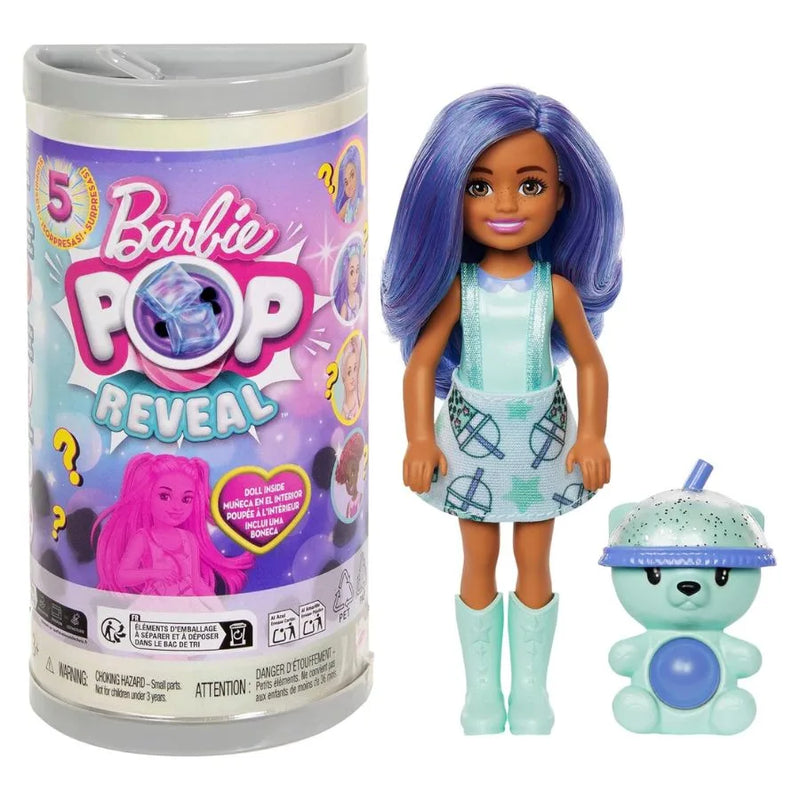 Barbie Pop Reveal Mini - Bambola a sorpresa - Mattel | 8cm x 5,5cm x 16cm