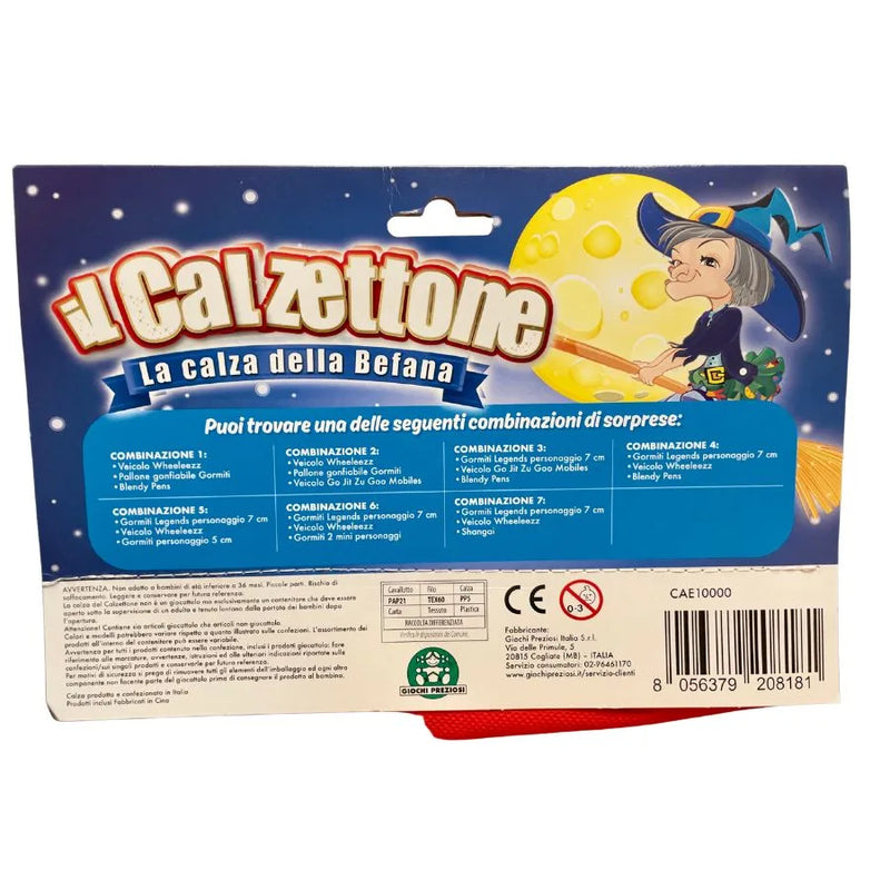 Calzettone Boy Giochi Preziosi –  Calza Befana per Bambino | 48cm x 35cm x 9cm
