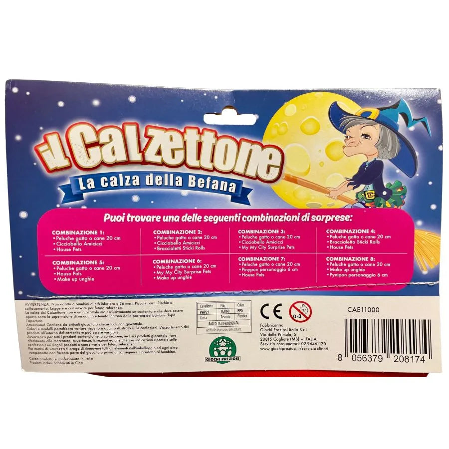 Calzettone Girl Giochi Preziosi – Calza Befana per Bambina | 48cm x 35cm x 9cm