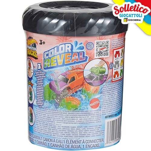 Monster Trucks Color Reveal – Hot Wheels – Mattel | 8,5cm x 8,5cm x 12cm