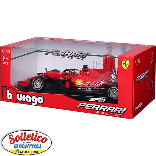 Ferrari Racing SF21 - C. Leclerc: La Formula 1 prende vita in scala 1/18