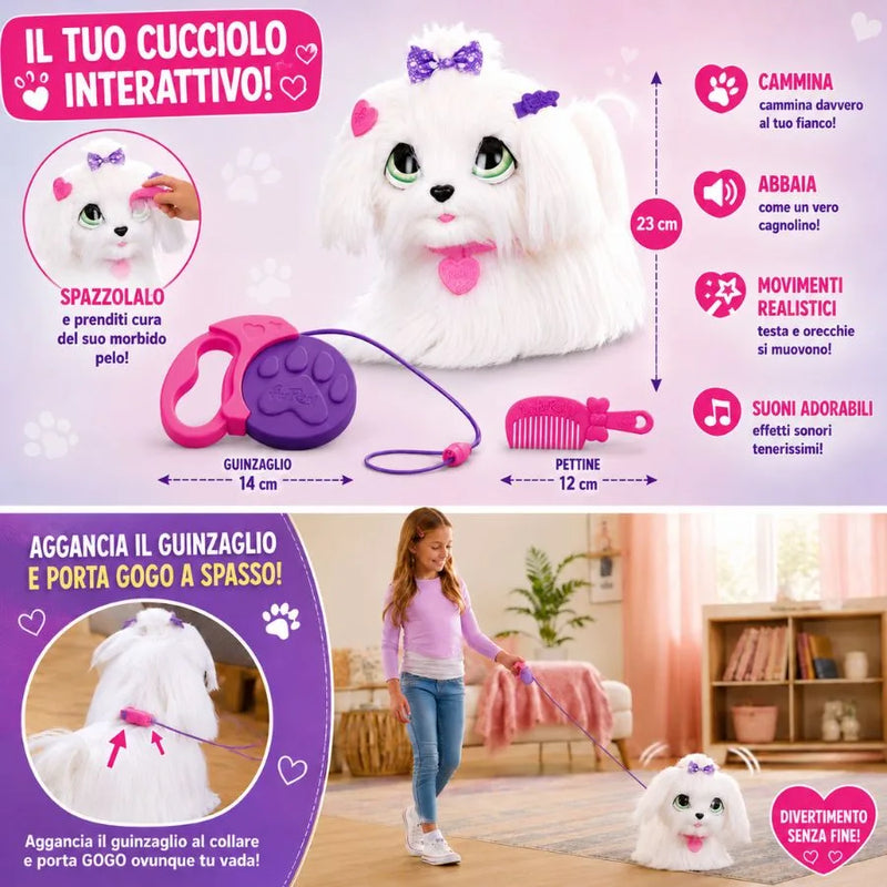 FurReal GOGO - cucciolo che cammina - HASBRO | 27cm x 19cm x 25,5cm
