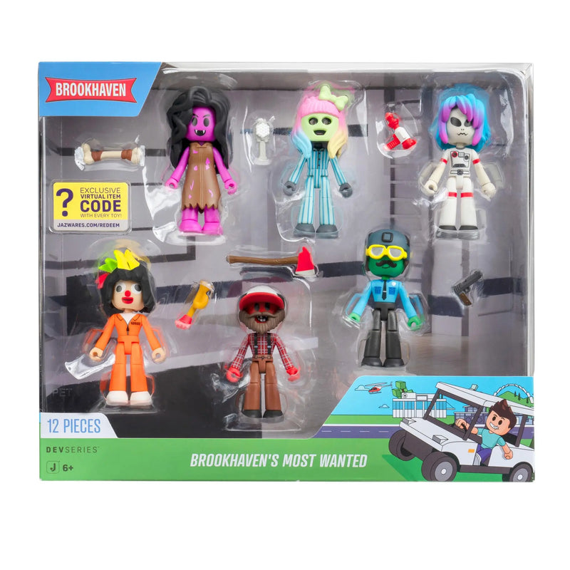 Brookhaven Most Wanted - set 6 personaggi - Jazwares | 25cm x 6cm x 22cm