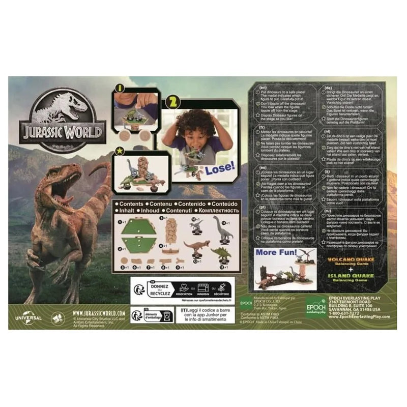 Jurassic World Island Quake - Balancing Game - EPOCH Games | 22cm x 5cm x 14,5cm