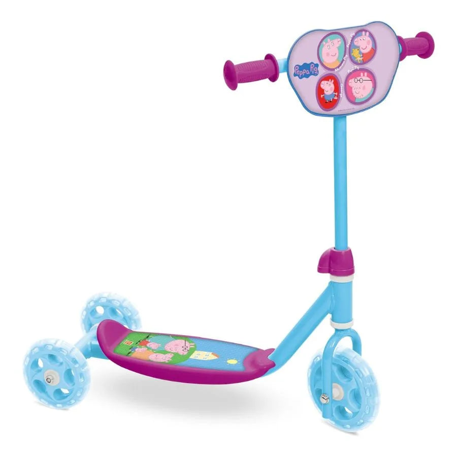 Monopattino 3 Ruote Peppa Pig – Doppia ruota posteriore - Mondo | 57cm x 26cm x 60cm
