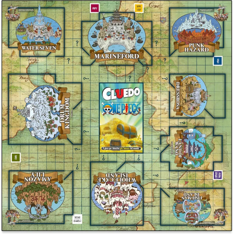 Cluedo One Piece - Gioco da Tavolo per Fan - Winning Moves | 40cm x 5cm x 27cm