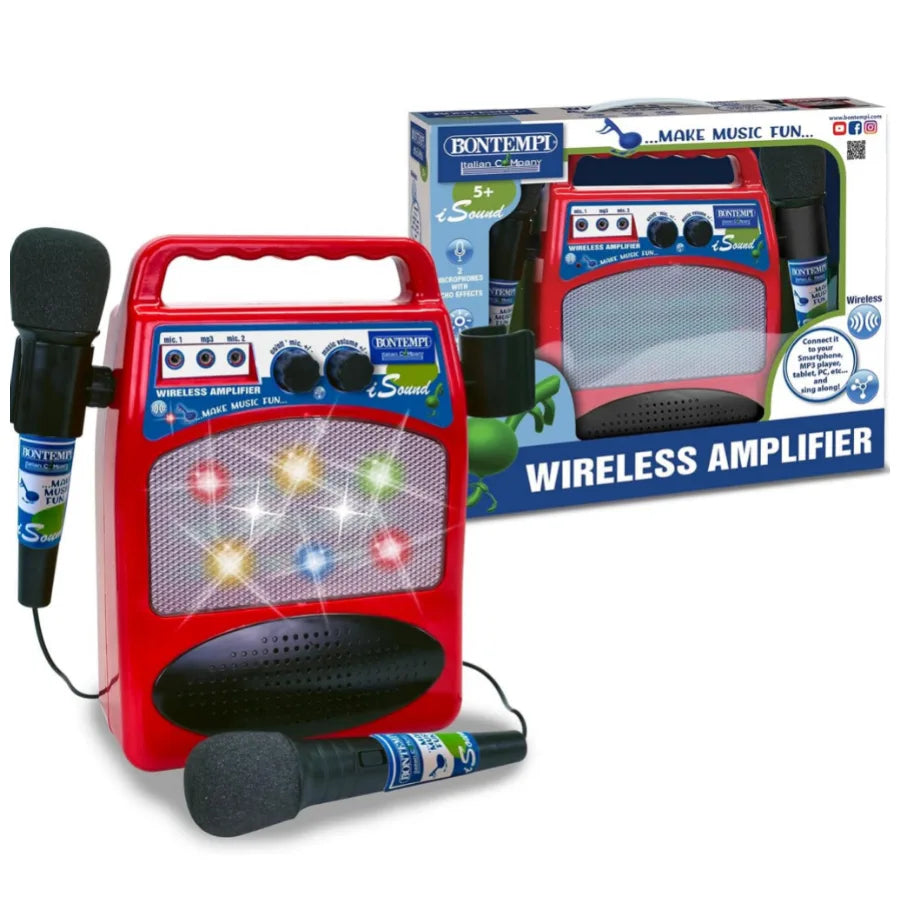 Amplificatore Wireless con Doppio Microfono – Bontempi SonicSync