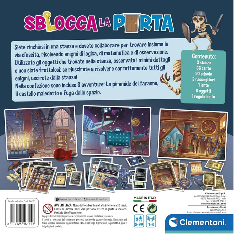 Sblocca la Porta: Escape Room gioco da tavolo bambini 8+