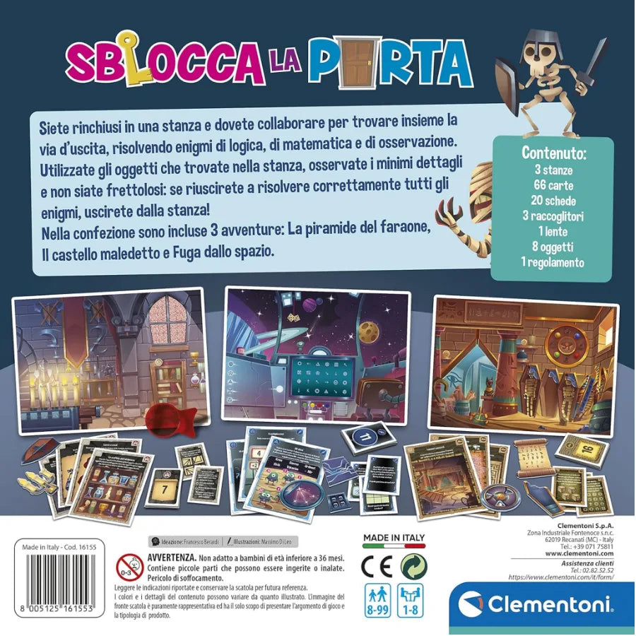 Sblocca la Porta: Escape Room gioco da tavolo bambini 8+