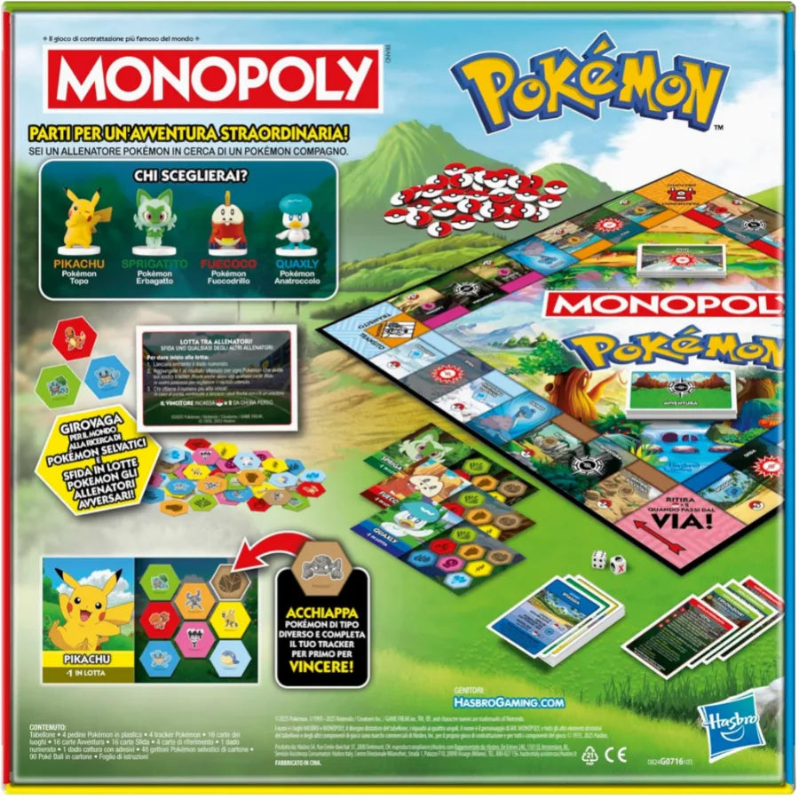 Monopoly Pokémon - Gioco da Tavolo Ufficiale Italiano