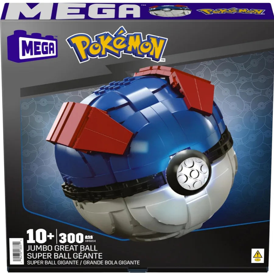 Mega Ball Pokémon Costruibile con Luci – 299 Pezzi