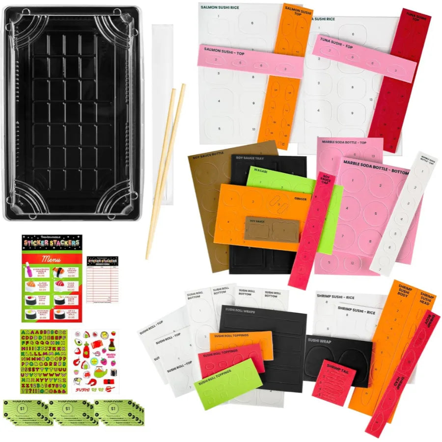 Sticker Stackers Sushi – Set Creativo 3D Fashion Angels
