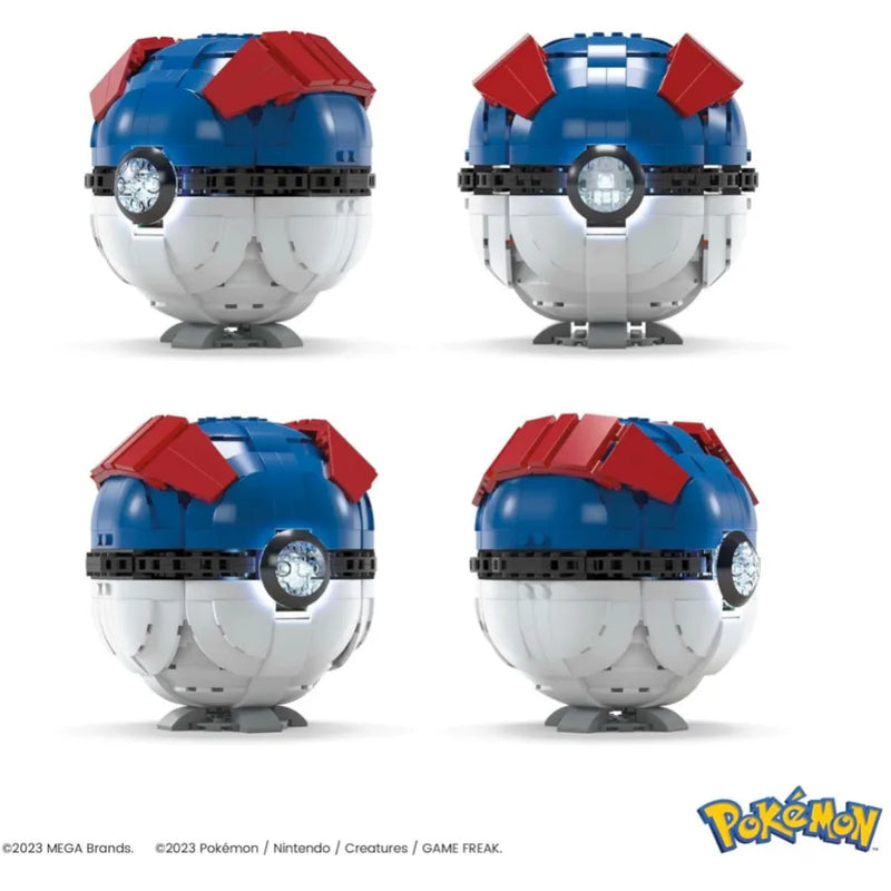 Mega Ball Pokémon Costruibile con Luci – 299 Pezzi