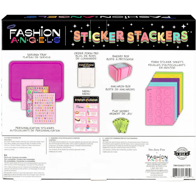 Fashion Angels – Set Adesivi 3D Bambini Pasticceria Creativa