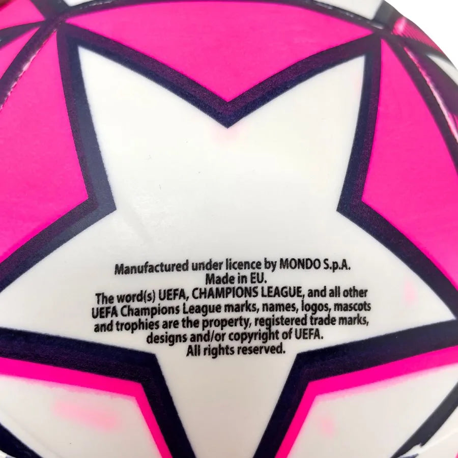 Pallone Champions League rosa - Leggero 250g - Mondo | 20cm x 20cm x 20cm