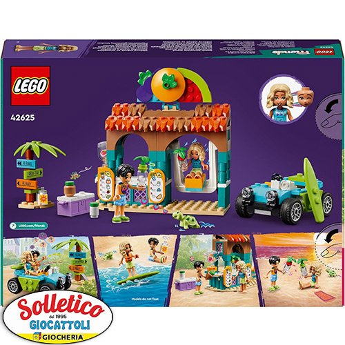 LEGO Friends - Bancarella dei Frullati sulla Spiaggia (42625): Avventure estive in miniatura!
