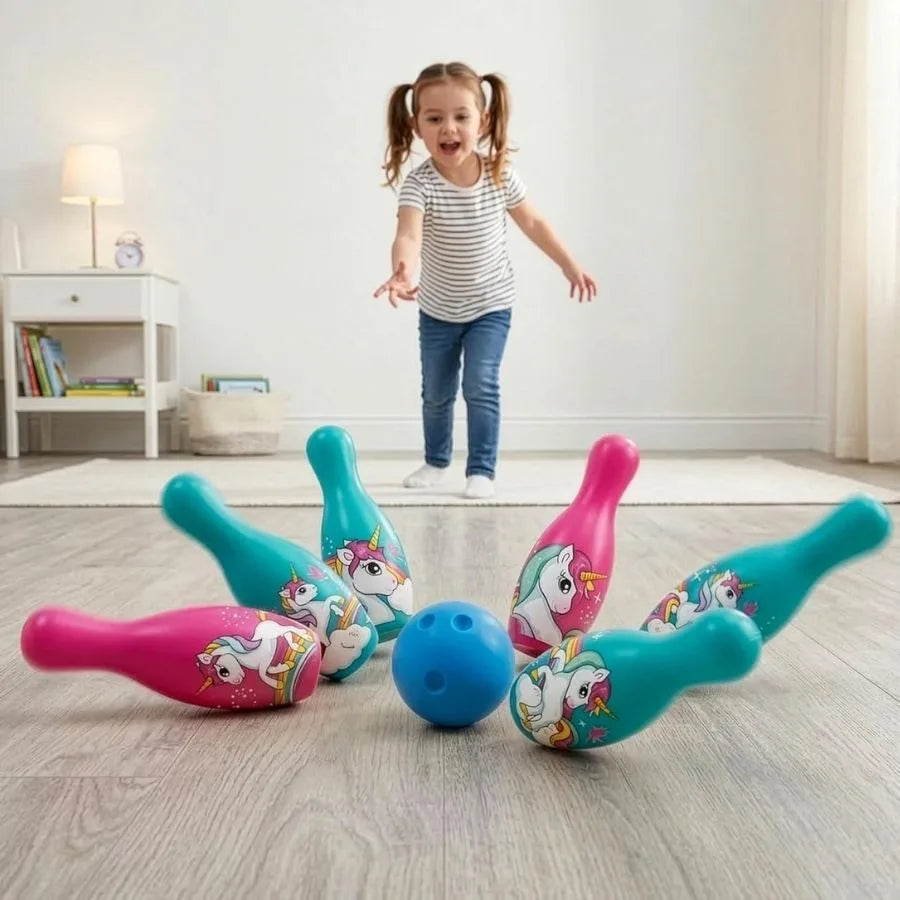 Set da Bowling Unicorni – Per bambini - Mondo | 26cm x 12cm x 19cm