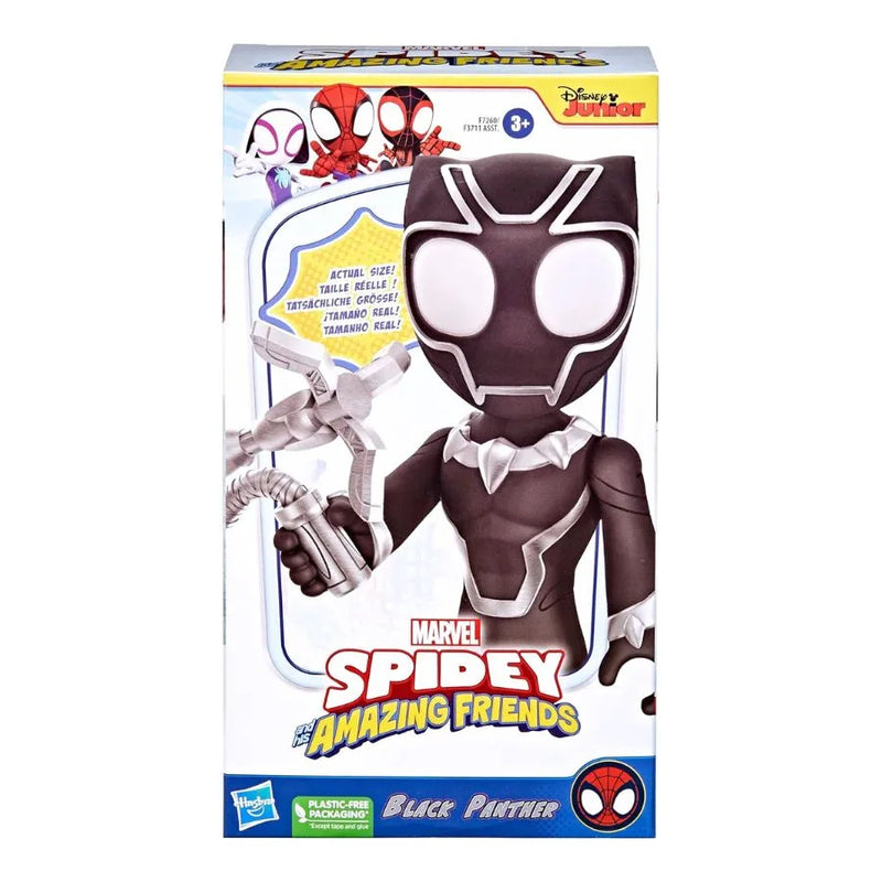 Supersized Black Panther – Marvel Spidey e i Suoi Fantastici Amici – Hasbro | 14cm x 6,5cm x 25cm