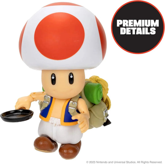 Super Mario Bros. Movie – Action figure Nintendo di Toad 13 cm | 16cm x 19cm x 9cm