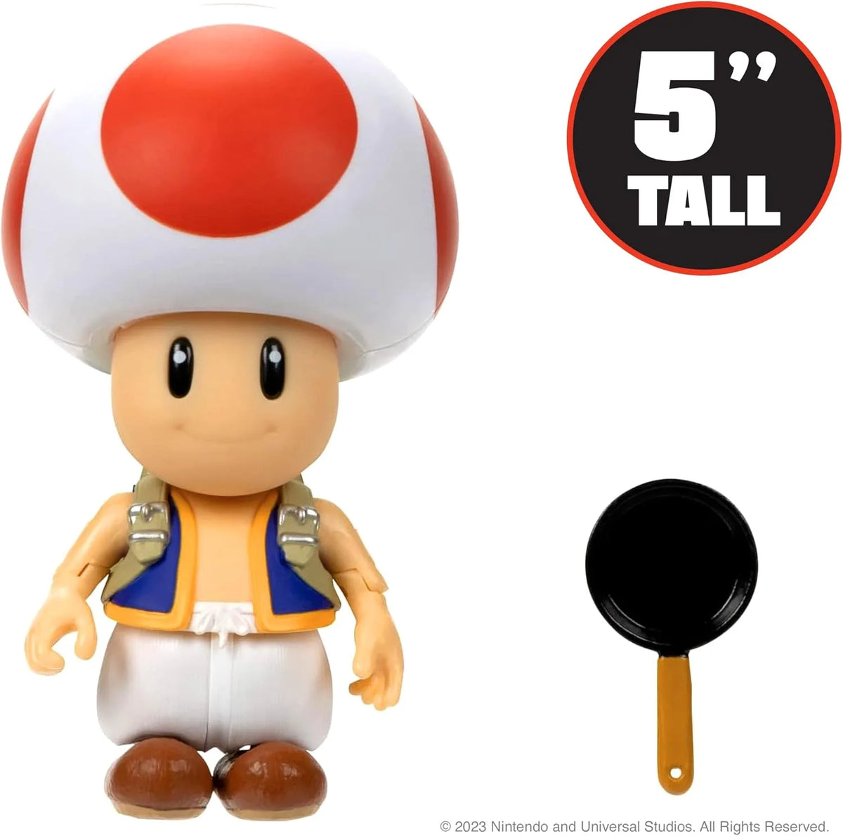 Super Mario Bros. Movie – Action figure Nintendo di Toad 13 cm | 16cm x 19cm x 9cm